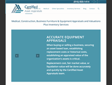 Tablet Screenshot of certifiedassetappraisals.com